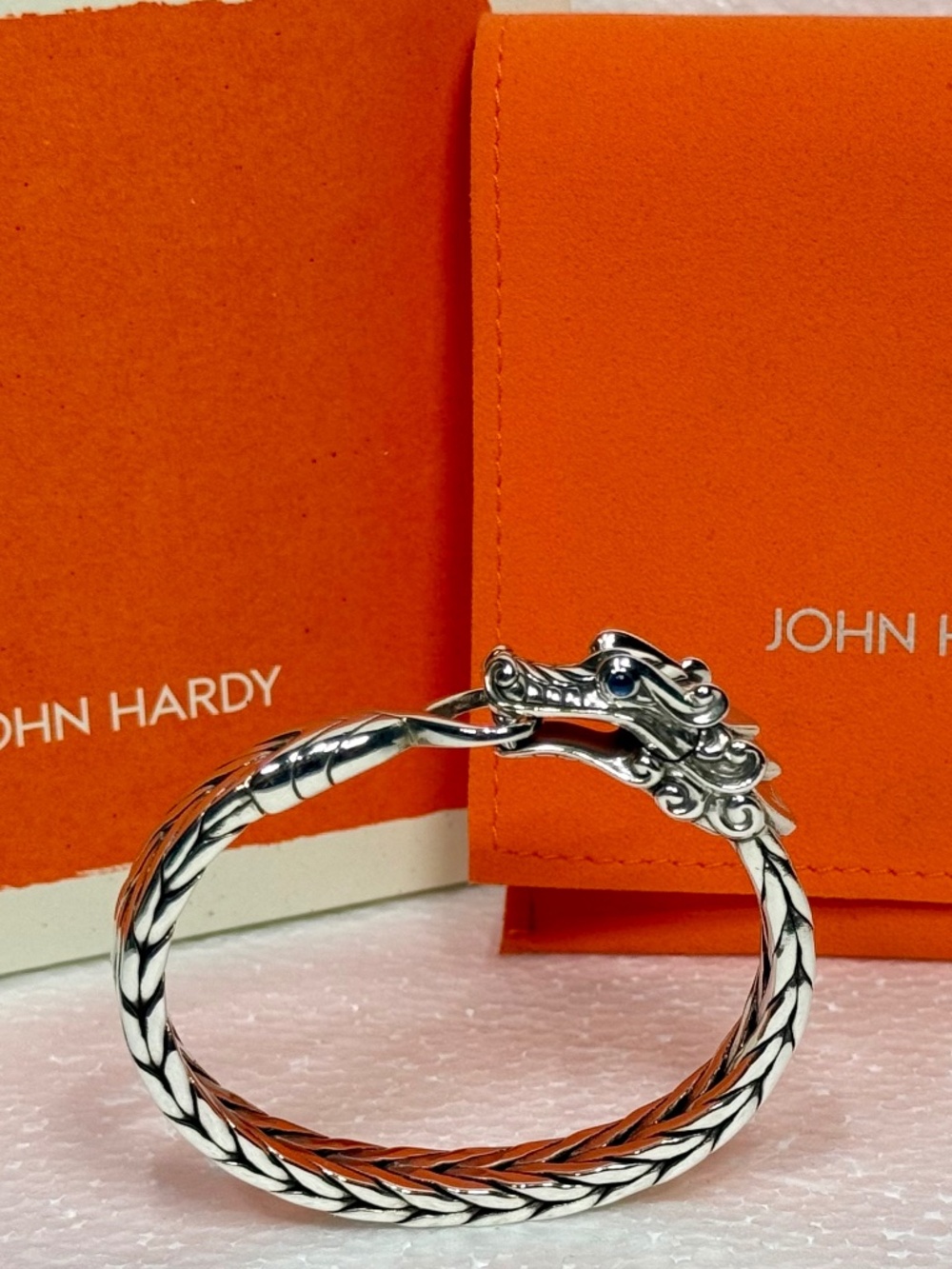 John Hardy dragon bangle sterling silver 9mm
